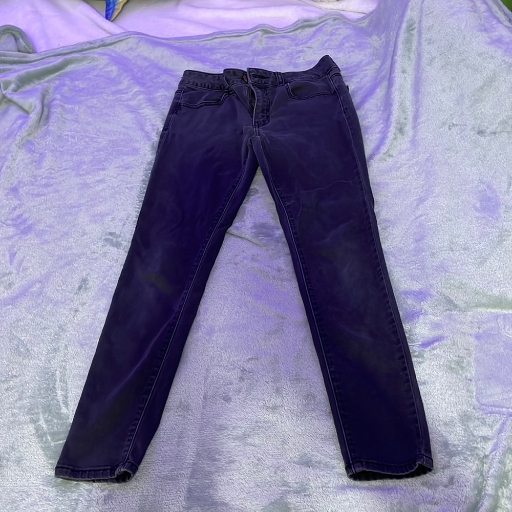 American Eagle Outfitters Super Super Stretch Black/Grey Skinny Jeans